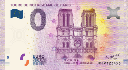 UEGV-2017-1 TOURS DE NOTRE-DAME DE PARIS CENTRE DES MONUMENTS NATIONAUX